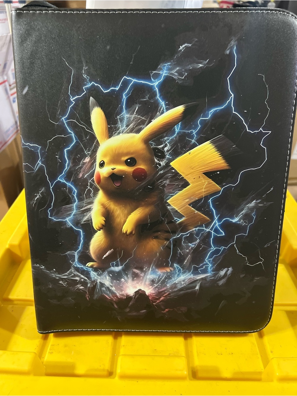 Pikachu Lightning Binder- Yellow